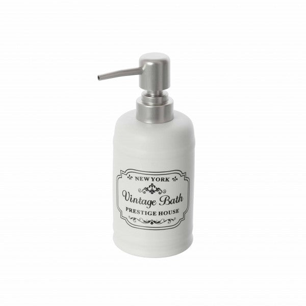 DISPENSER SAPONE BIANCO IN CERAMICA