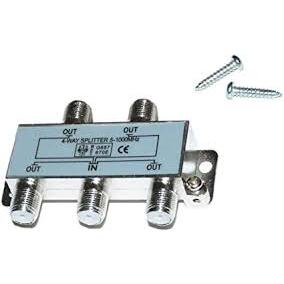 DIVISORE DI SEGNALI TV/DVB 1 INGRESSO E 4 USCITE