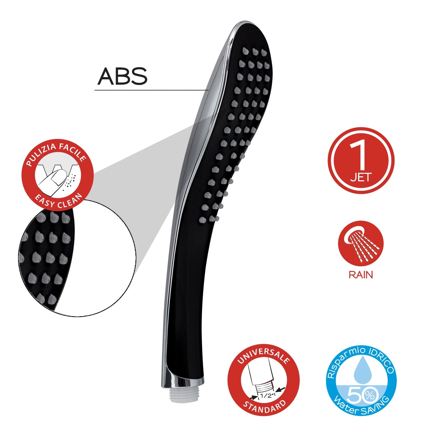 DOCCETTA TENDENCE 03 1 GETTO NERO / CROMO.