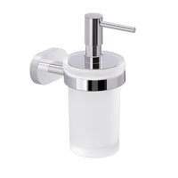 DISPENCER G-BERNINA IN ACCIAIO INOX CROMO E VETRO