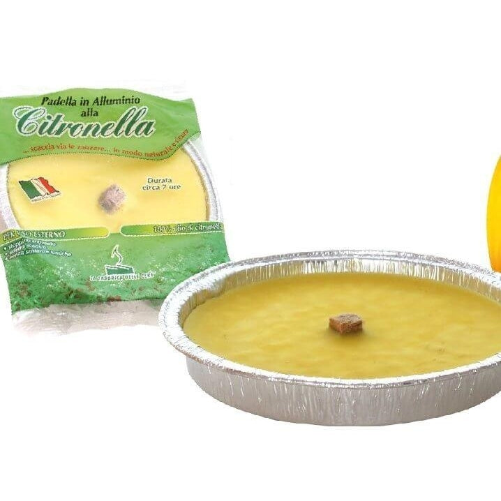 FIACCOLA IN ALLUMINIO ALLA CITRONELLA D.11XH2CM