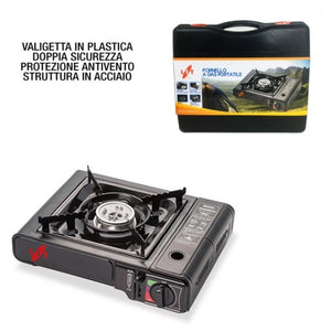 FORNELLO A GAS PORTATILE CON VALIGETTA