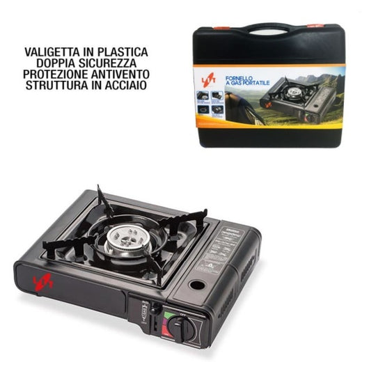 FORNELLO A GAS PORTATILE CON VALIGETTA