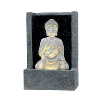 FONTANA CON BUDDHA 14X26XH39CM CON 4 LED A LUCE CA