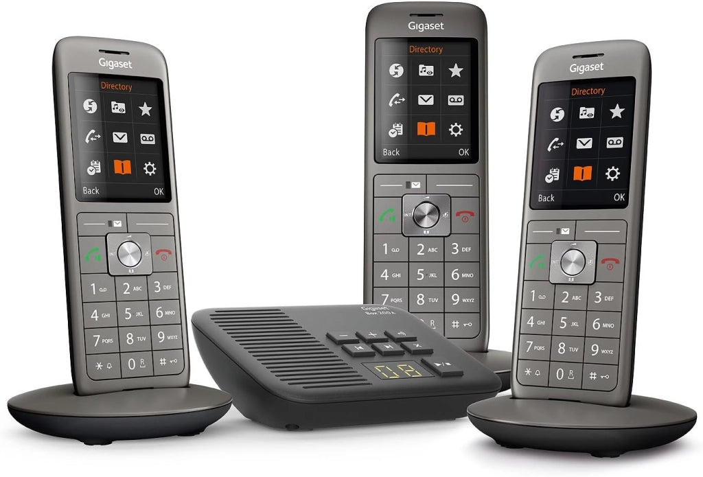 Gigaset CL660 Duo Analog/DECT telephone Identificatore di chiamata Grigio [Versione Francia]