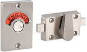Pannello di Sicurezza Premium in Acciaio Inossidabile per Porta Interna - Pannello di Sicurezza per Porta Interna con Blocco e Indicatore - Installazione Facile - Adatto per Bagni - Pannello di Sicurezza per Bagni con Blocco