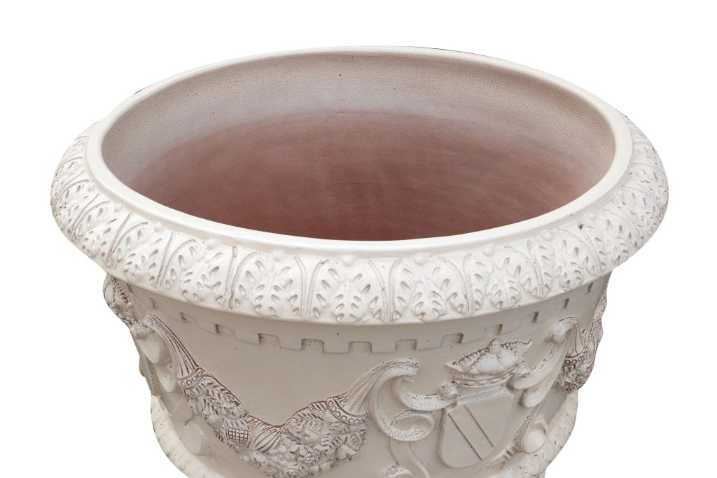 Biscottini Orcio Toscano smaltato invecchiato in terracotta toscana 100% Made in Italy interamente Lavorato a Mano L95xPR95xH74 cm