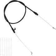 Cavo di controllo 130cm - Cavo a gas universale - Pezzo di ricambio 746-04661A - Nero - Acciaio galvanizzato - Inclusi 6 cacciaviti per cavo