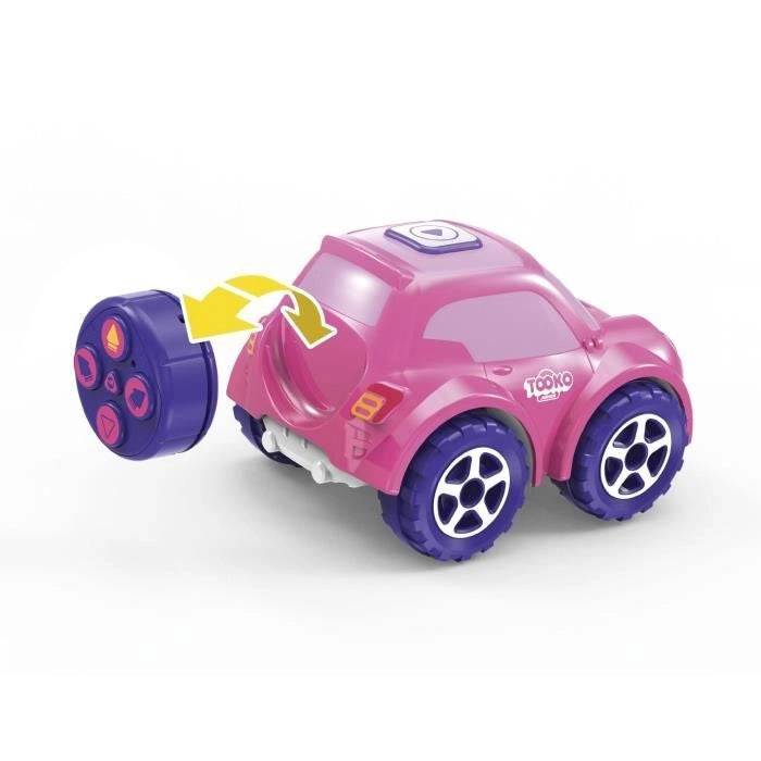 Auto telecomandata - TOOKO - FOLLOW ME - Rosa - Dai 2 anni - Effetti sonori e luminosi
