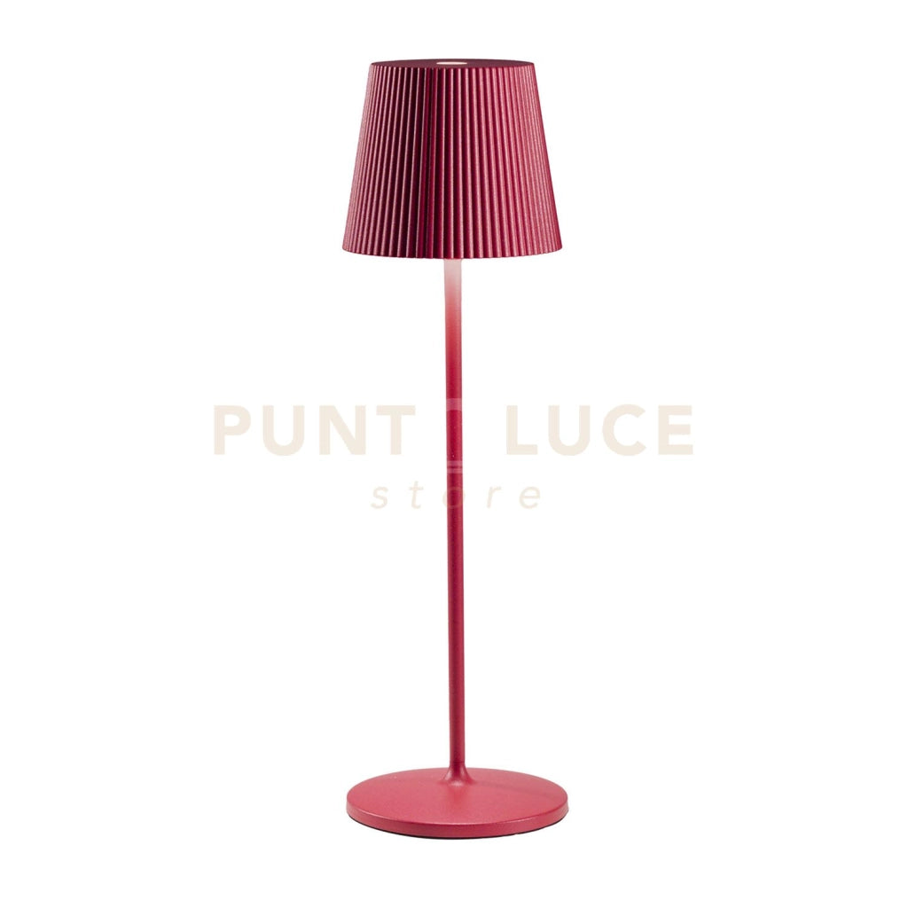 GLS053-  LAMPADA RICARICABILE A BATTERIA ROSSO A LED 3000K 240LM 3W