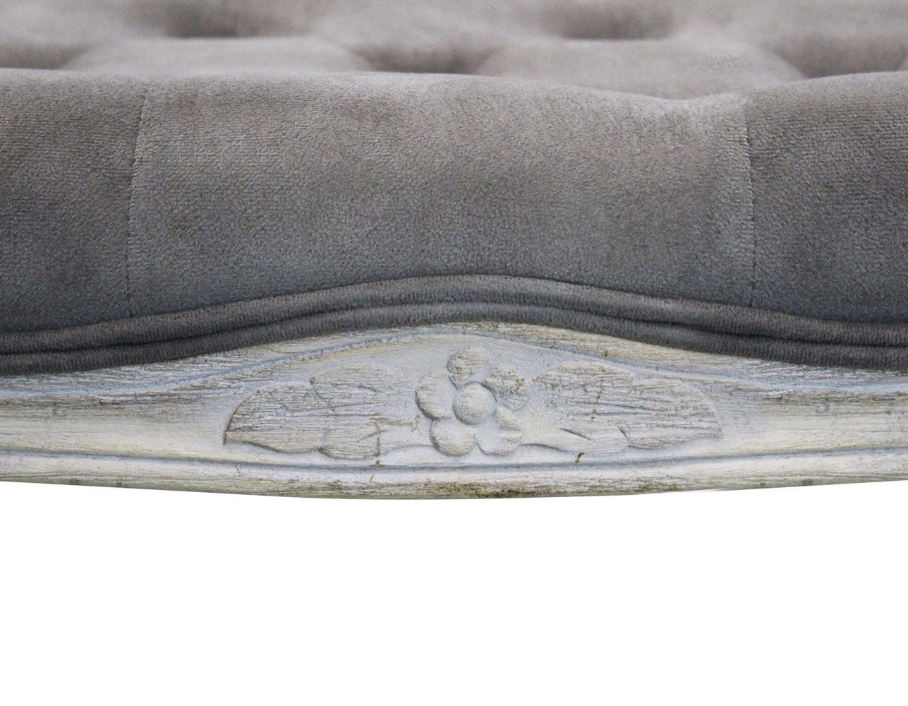 Panca Misty in Velluto Taupe 110x36x47 h cm in Legno Tortora