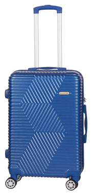 Trolley Valigia Media Rigido in ABS 4 Ruote TSA Ravizzoni Haiti Blu