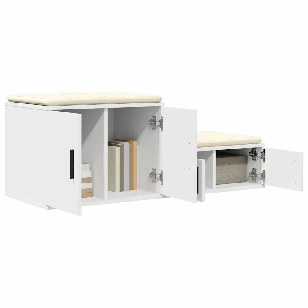 Armadio 2 pz Bianco 108 x 41 x 40 cm Legno multistrato CFW4391500