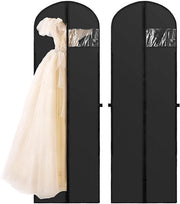 Due Contenitori per Abiti - Impermeabili - Sacchi per Abiti - Contenitore per Abiti con Maniglia - Materiale PEVA - Dimensioni 180 x 60 cm - Sacchetto per Abiti
