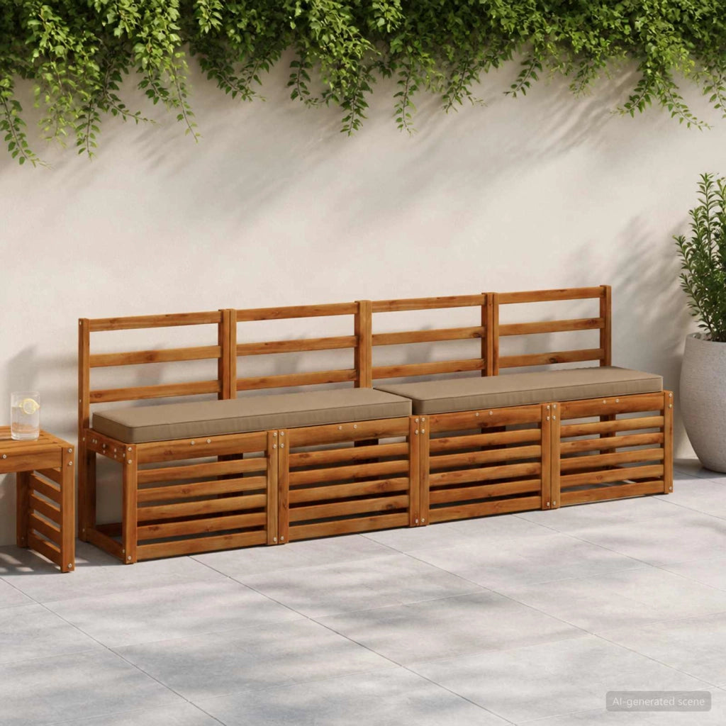 Cuscino per Panchina a 1 Pezzo VUGHT 100% Poliestere Tortora 950524