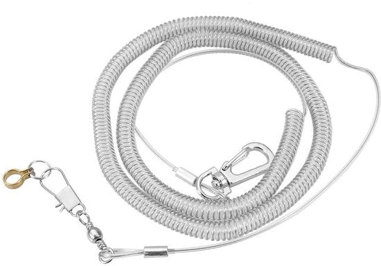 Tiro con la fune 6 metri - Riem anti-becco - Ultra leggero - Giocattolo per animali - Materiale plastico duraturo - Nuovo di zecca - Funivia per uccelli