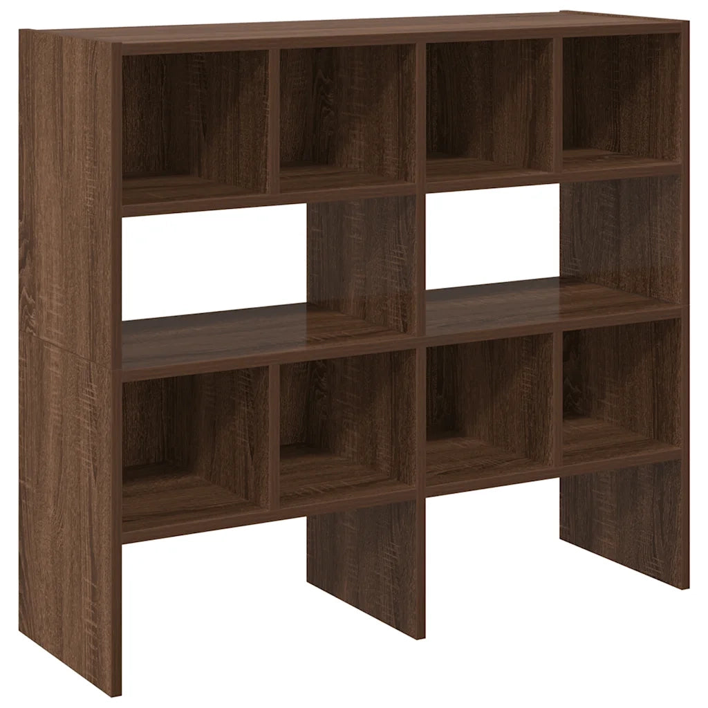 Scarpiere 2 pz Impilabili-Set di 2 Scaffale per scarpe Rovere Marrone 89,5x30x40 cm