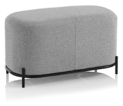 Panca 82x42x45 cm in Tessuto Grigio