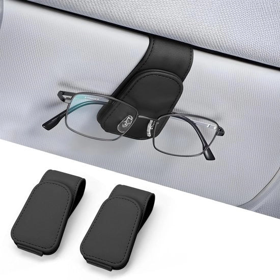 Supporto per occhiali per auto - Fatto a mano - Supporto magnetico per occhiali - Supporto per occhiali da sole - Clip per occhiali da sole resistenti - Rivestimento interno morbido
