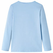 Maglietta per Bambini a Maniche Lunghe Blu Chiaro 116 13701