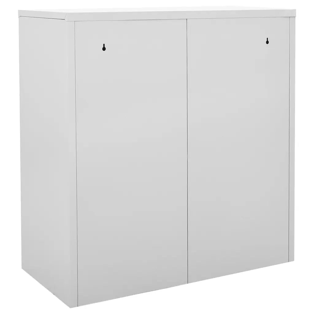 Armadietti con Chiave 2 pz Grigio Chiaro 90x45x92,5 cm Acciaio 3095239