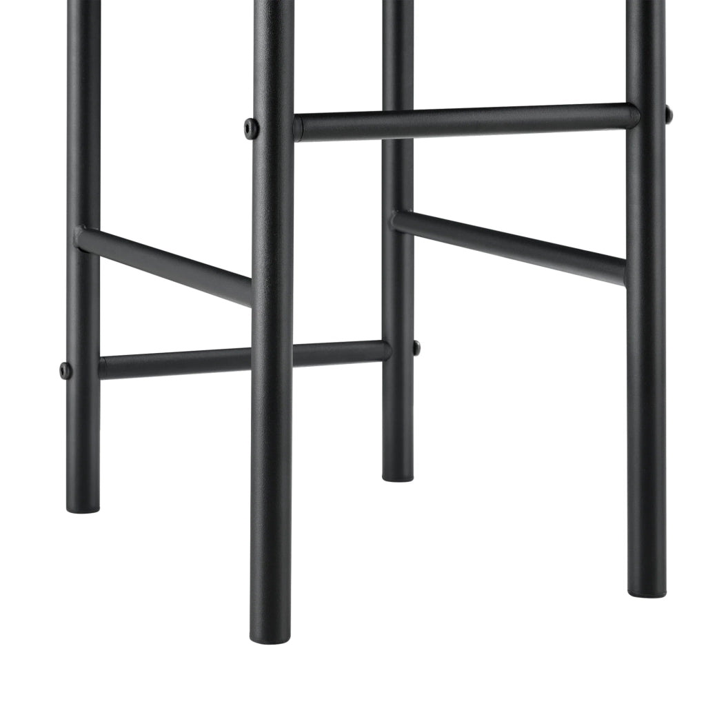 Servomuto porta abiti da notte metallo massiccio e MDF 107 cm nero e grigio 03_0006285