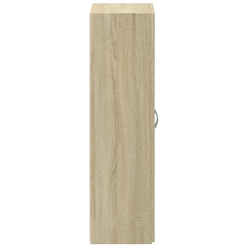 Schedario Rovere Sonoma 60x32x115 cm in Legno Multistrato 840774