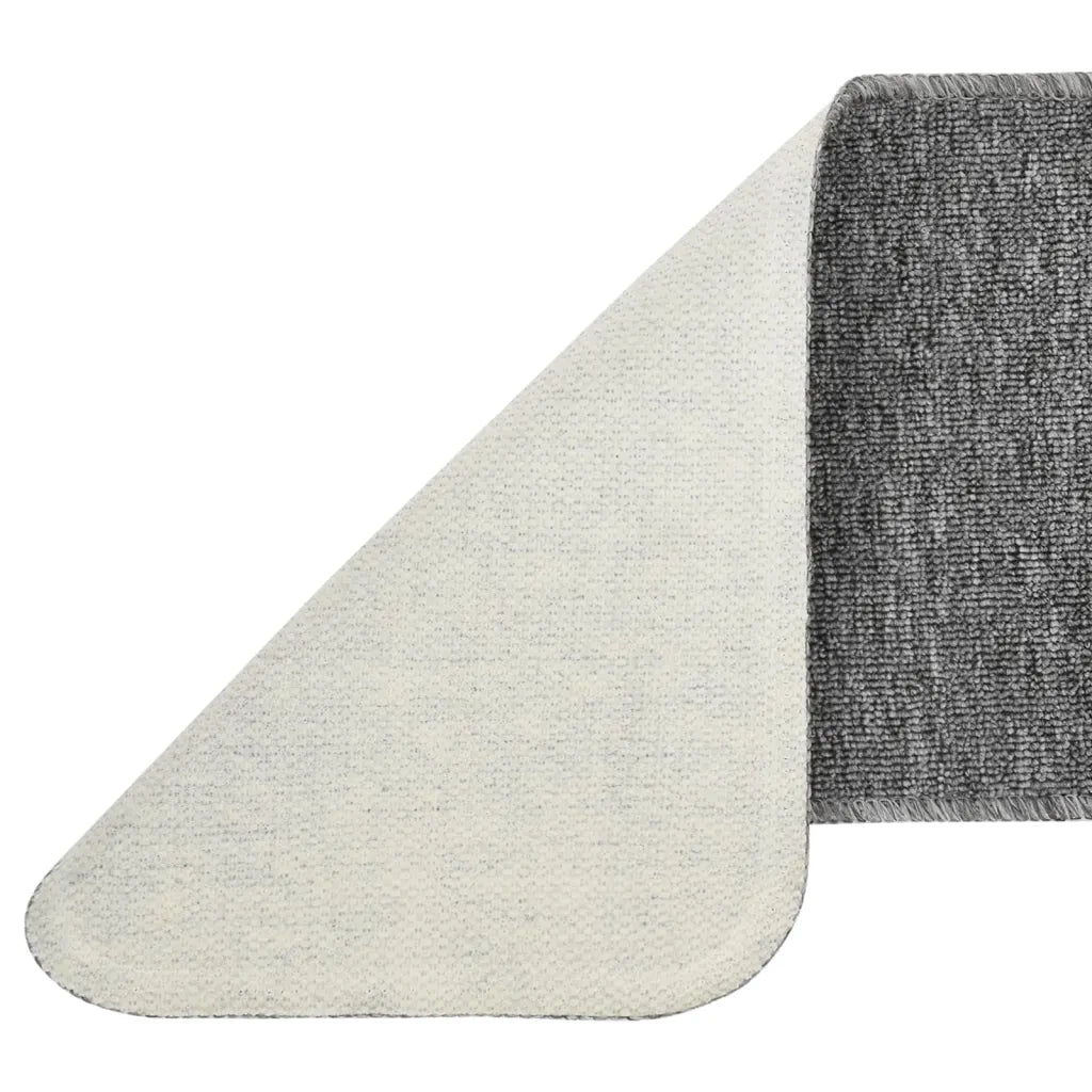Tappetini Scale Antiscivolo 15 pz 75x20 cm Grigi Rettangolari 340397