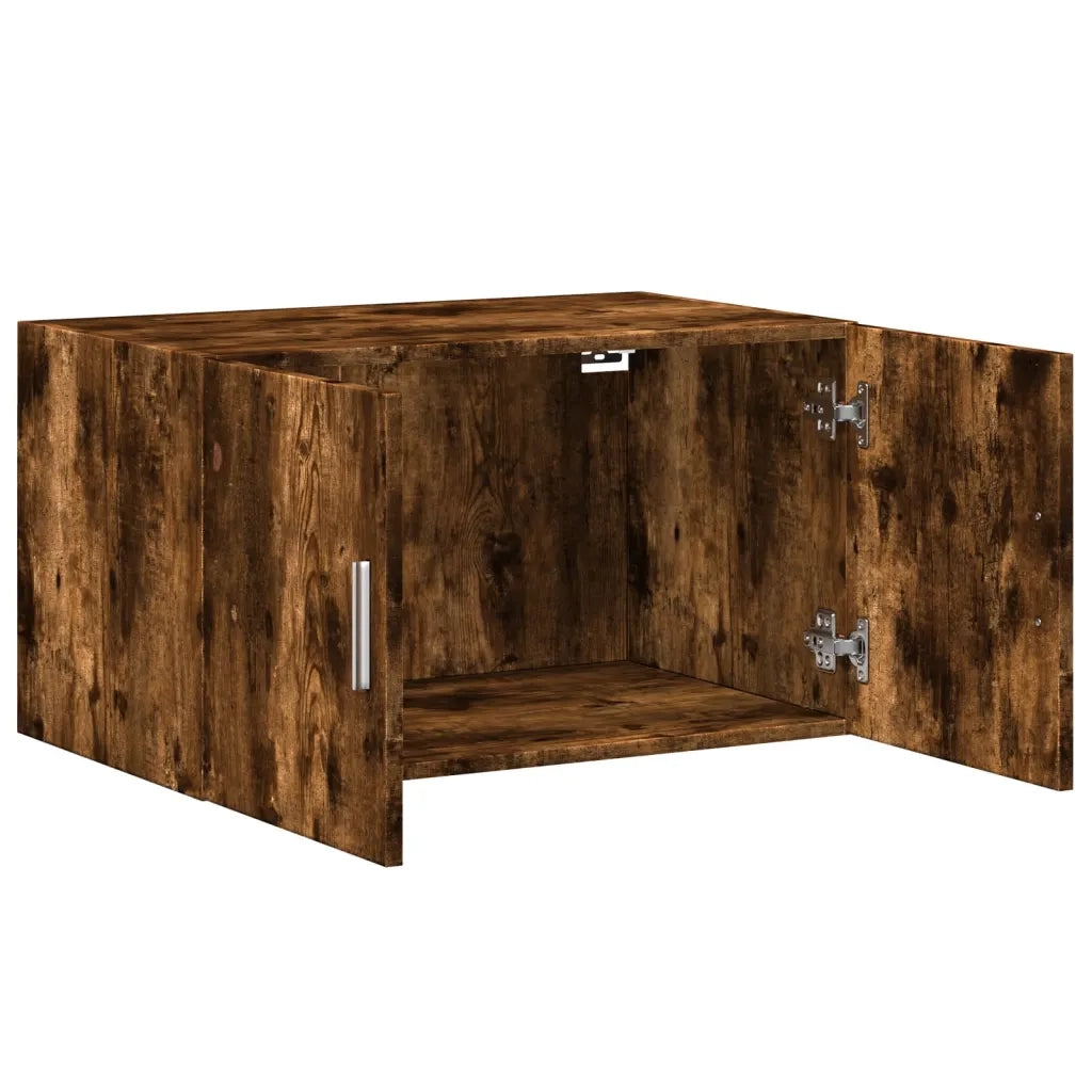 Armadietto a Muro | Mobile a Parete Rovere Fumo 70x42,5x40 cm in Legno Multistrato