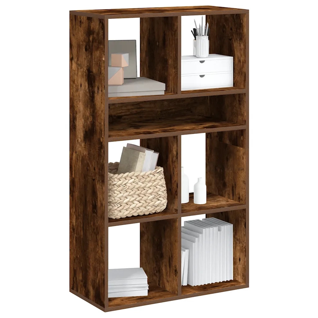 Libreria Rovere Fumo 66x31x112 cm in Legno Multistrato 860305
