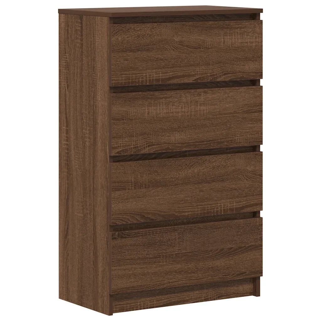 Credenza Rovere Marrone 60x35x98,5 cm in Legno Multistrato cod mxl 13464