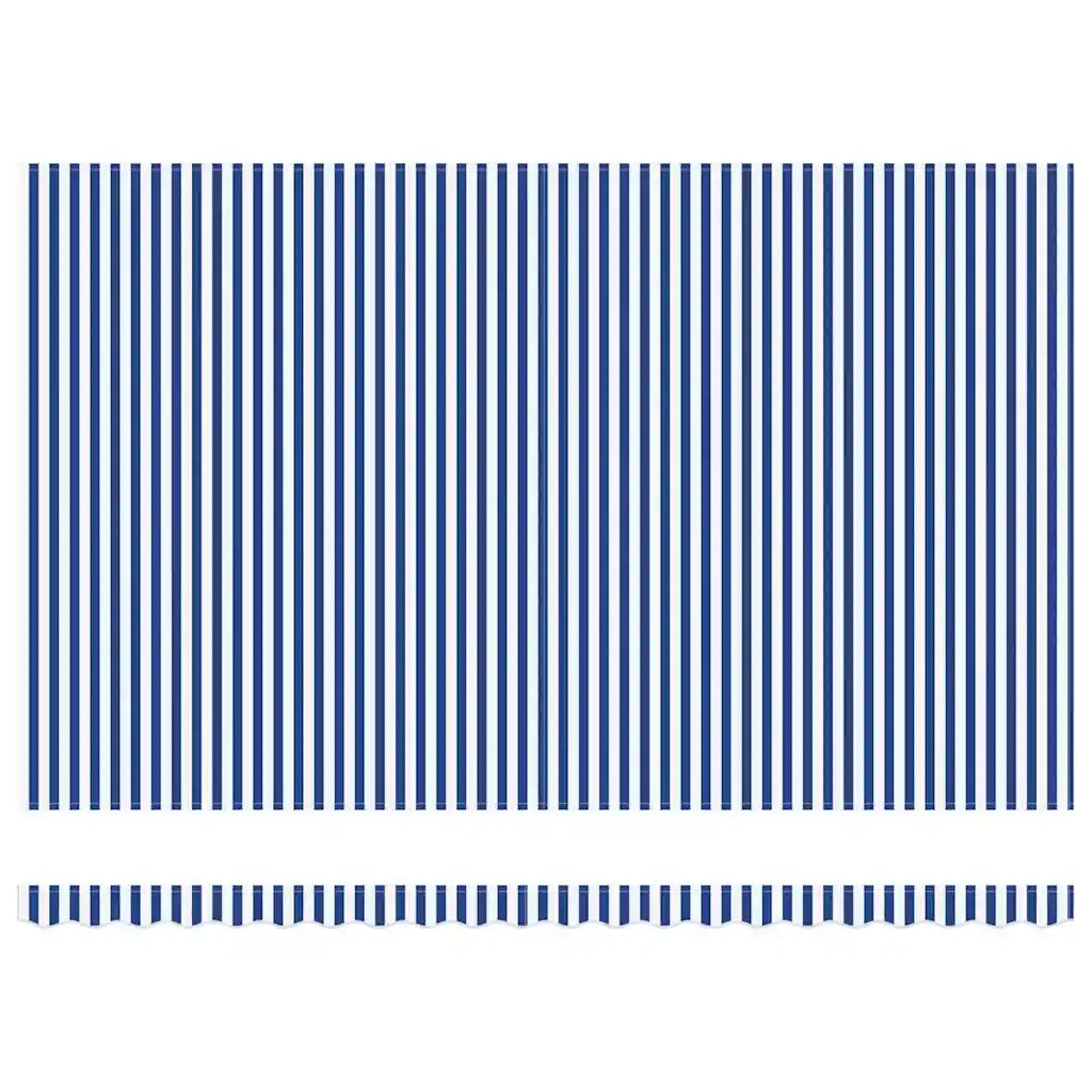 Tenda Retrattile Blu e Bianco 450 × 300 cm 3081613