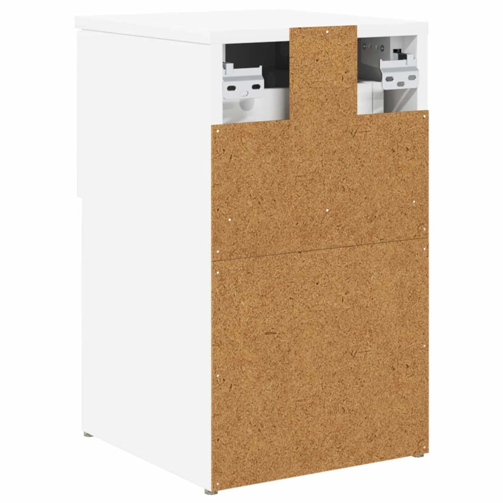 Armadietto per letto 2 pz Bianco 29 x 31,5 x 49 cm CFW6544498