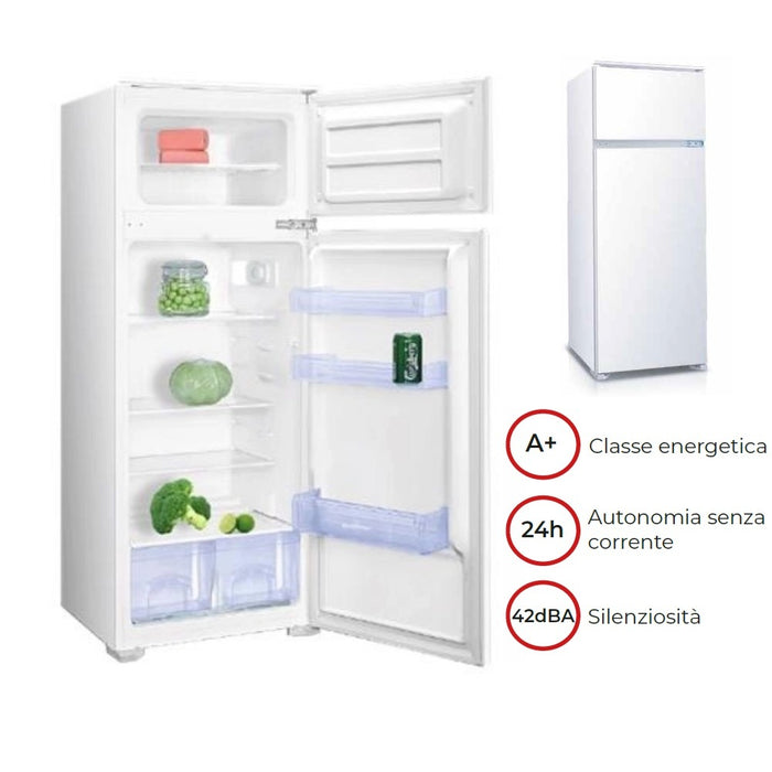 FRIGORIFERO DOPPIA PORTA 54X54XH145CM 208L CLASSE