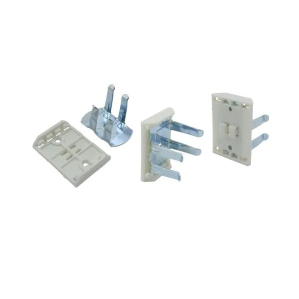 GANCI A CLIP IN ACCIAIO E NYLON 40XH55CM PER ZOCCO