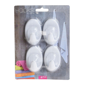 GANCI ADESIVI IN 4 MISURE IN PLASTICA