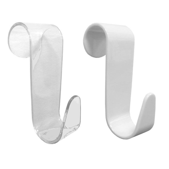 GANCIO A "S" BIANCO / TRASPARENTE PER TERMOARREDI