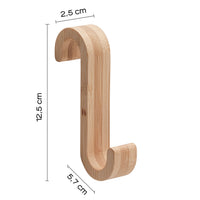 GANCIO APPENDIABITI MERLINO 3X6XH13CM BAMBU.