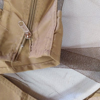 GAZEBO KHAKI 3,6X3,6M CON STRUTTURA CHAMPAGNE