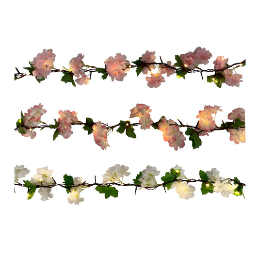 GHIRLANDA SAKURA 2,4M 50 LED BIANCO CALDO IP44.