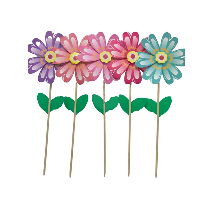 GIRANDOLA D.36XH96CM FORMA FIORE IN 5 COLORI