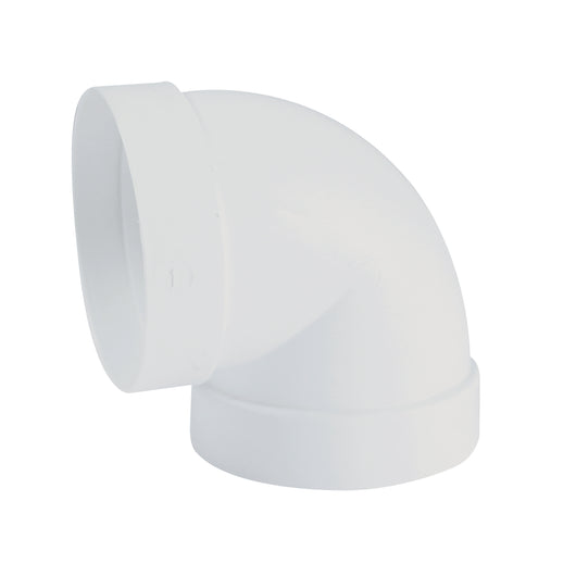 GOMITO 90° CIRCOLARE DIAM.100 BIANCO PER CAPPE (S