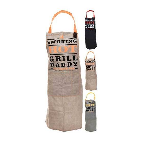 GREMBIULE DA CUCINA IN COTONE IN 3 COLORI