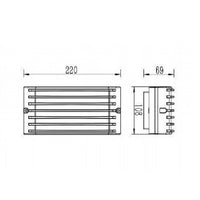 GRID APPLIQUE BIANCA 10W LED 4000K