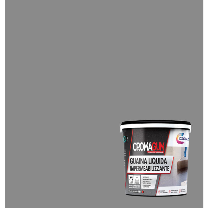 GUAINA LIQUIDA CROMAGUM 4L GRIGIA.