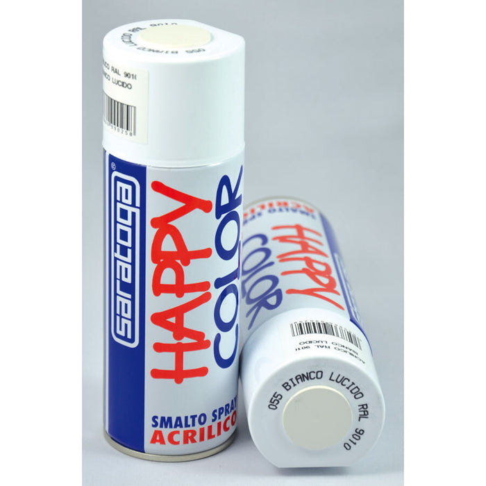 HAPPY COLOR ML.400 BIANCO LUCIDO RAL.9010