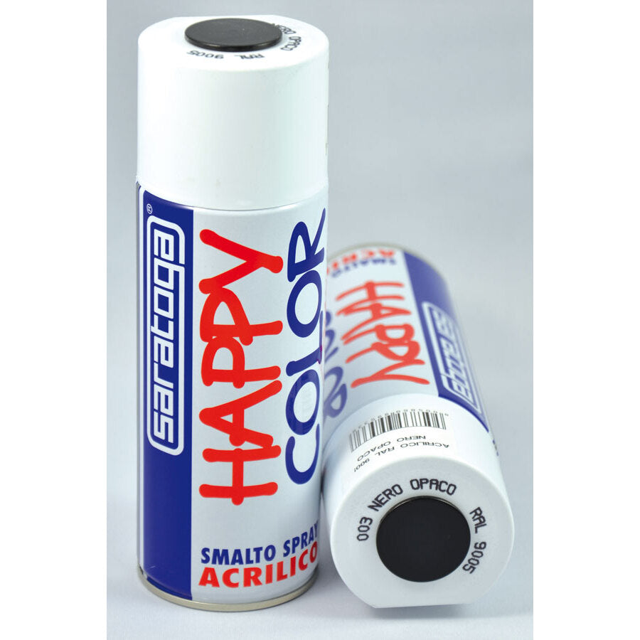 HAPPY COLOR ML.400 NERO OPACO RAL.9005