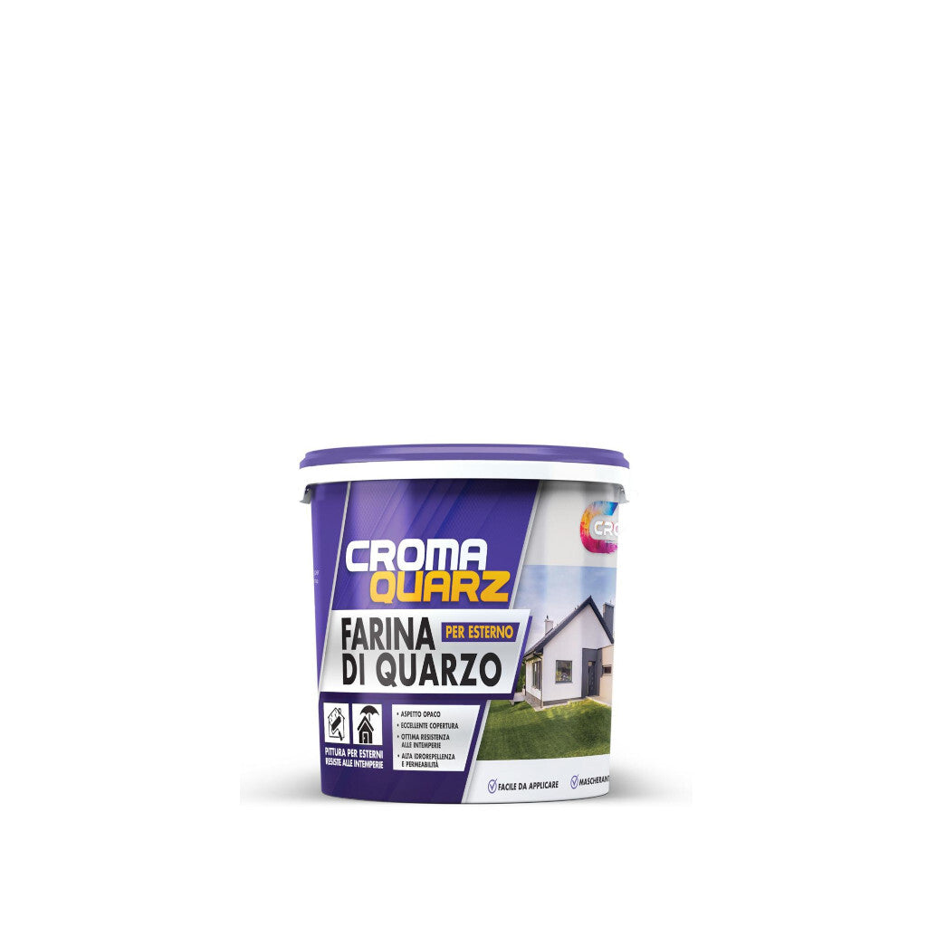 IDROPITTURA AL QUARZO CROMAQUARZ 1L BIANCA PER EST