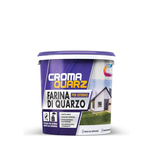 IDROPITTURA AL QUARZO CROMAQUARZ 4L BIANCA PER EST
