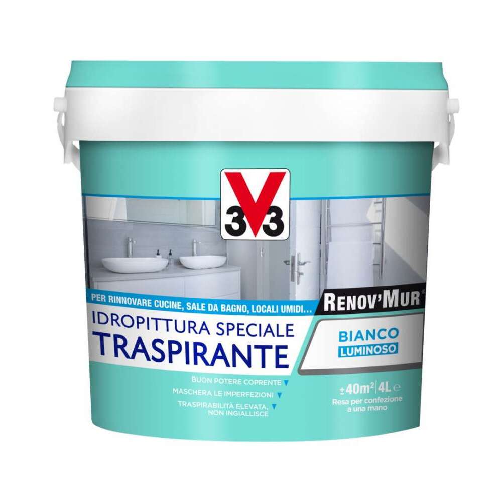 IDROPITTURA RENOV'MUR TRASPIRANTE 4L BIANCA